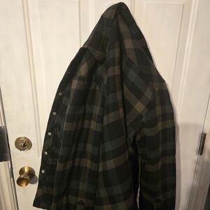 Dickies Black and Brown Plaid Shirt Jacket